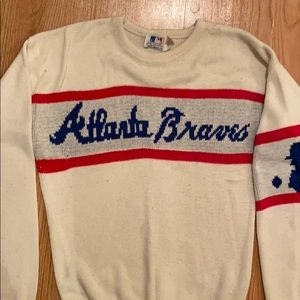 Vintage, Atlanta braves knit sweater.